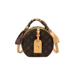 Monica Chichi Live Stream Influencer Popular Small Round Bag for Women 2026 New Fashionable Casual Shoulder Bag with Color Block and Letter Design