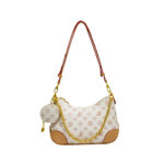 Monica Kiki Europe Collection Monogram Color-Block Letter Shoulder Underarm Tote Bag for Women 2026 New Arrival, Bestie Shopping Bag